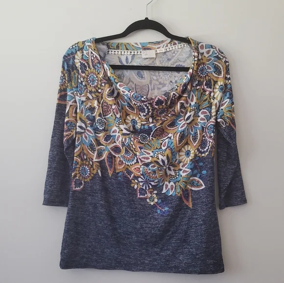 Anthropologie 9h5-Stcl Paisley Top - Size Medium - Picture 2 of 6